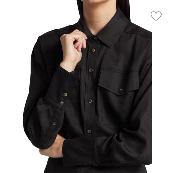 NWT Frame Arie Linen Blend Shirt - Picture 4 of 5